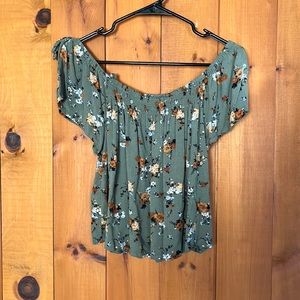 🔴Floral Off the Shoulder Top